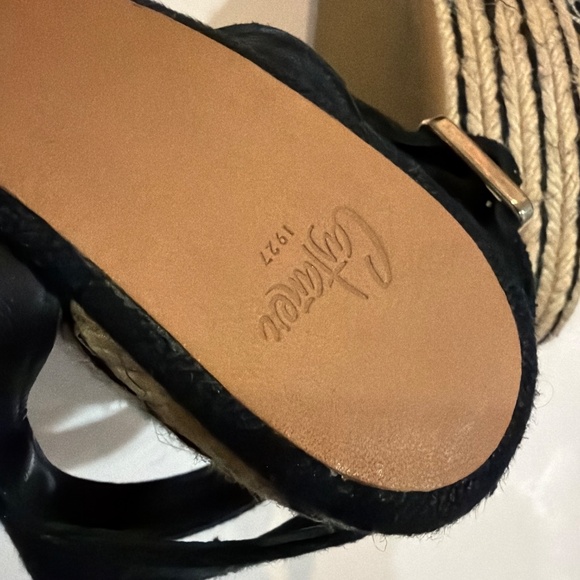 CASTANER Leopard Wedge Sandals In Black size 39 NWOT display picture 3